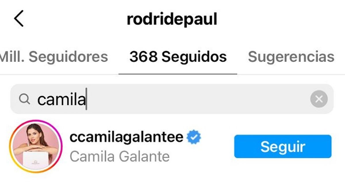 En las últimas horas, Rodrigo de Paul también de seguir en redes sociales a la madre de sus hijos, Camila Homs. 