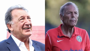 el palazo del presidente de san lorenzo a miguel angel russo tras su salida para asumir en boca