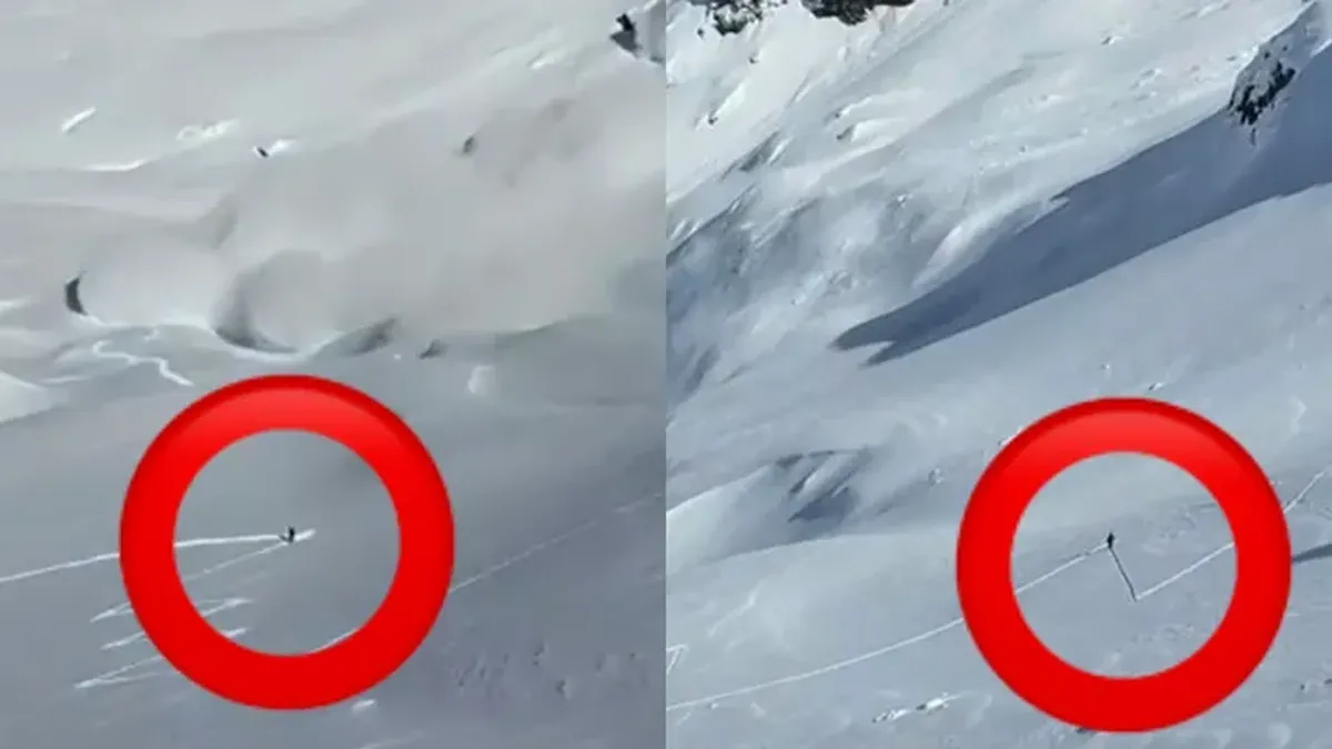 Dos personas se encontraban descendiendo cerca del sector donde se produjo la avalancha.