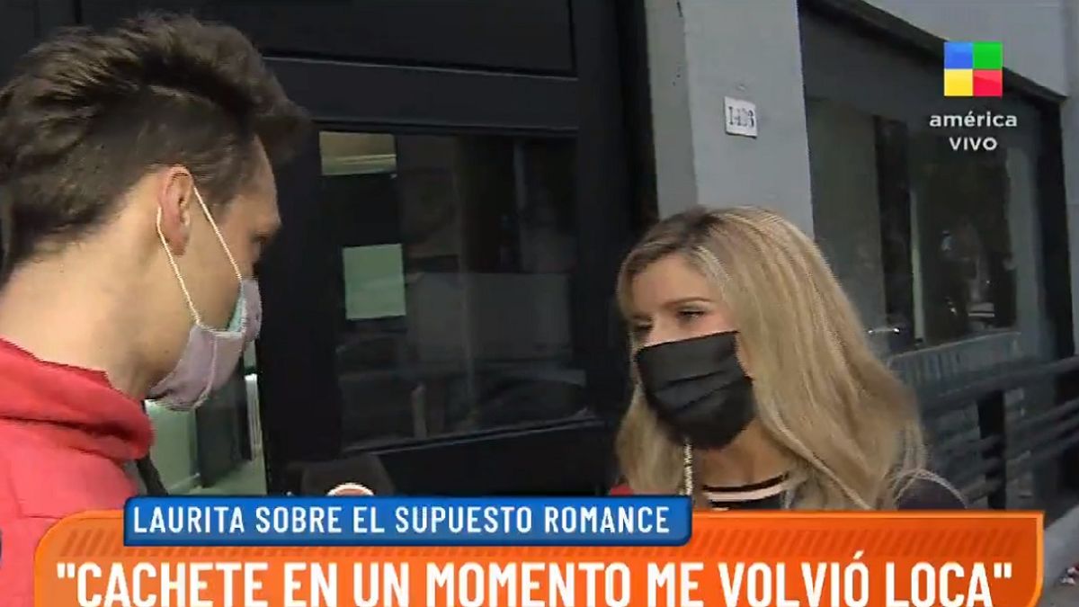 Laurita Fernández, incómoda cuando le preguntaron por Cachete Sierra