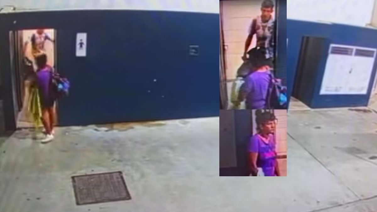 Una pareja robó un inodoro de un baño público en una terminal de ómnibus