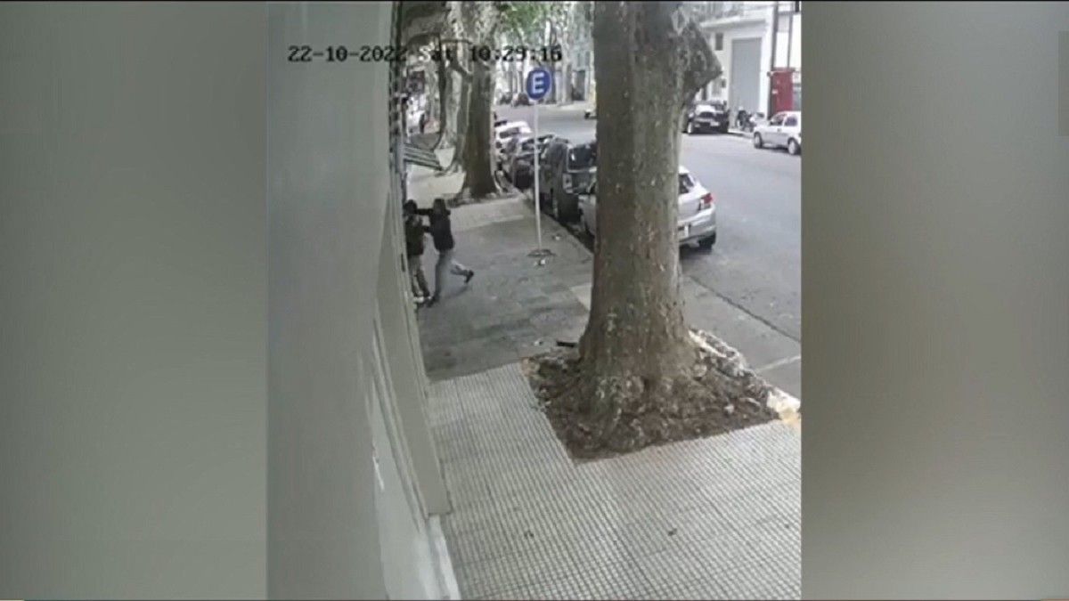 Video. El momento del ataque en Palermo. Foto: captura de Tv.&nbsp;