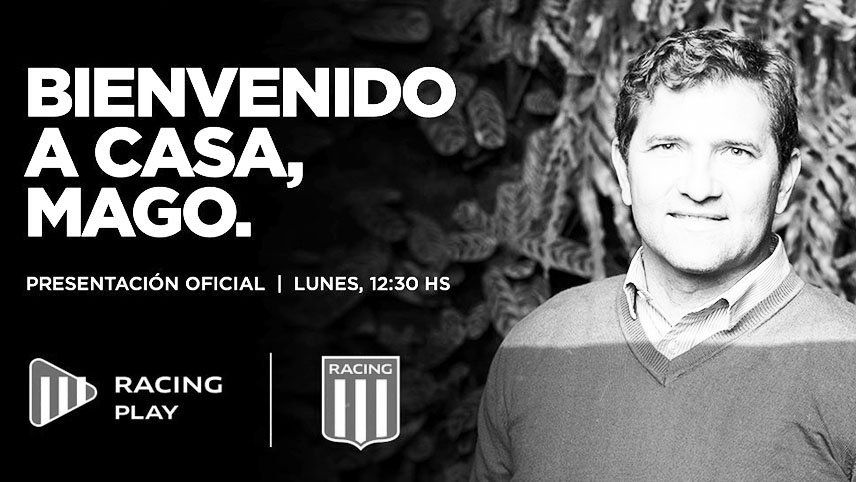 Racing apuesta por los magos: Capria fue oficializado como nuevo manager en reemplazo de Milito