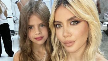 francesca, la hija de wanda nara, fue al circo junto a kennys palacios: foto exclusiva