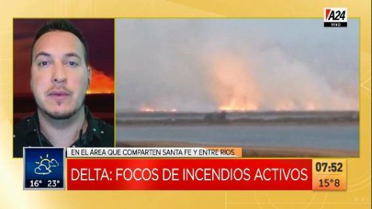 Alerta por los focos activos de incendios forestales en el país