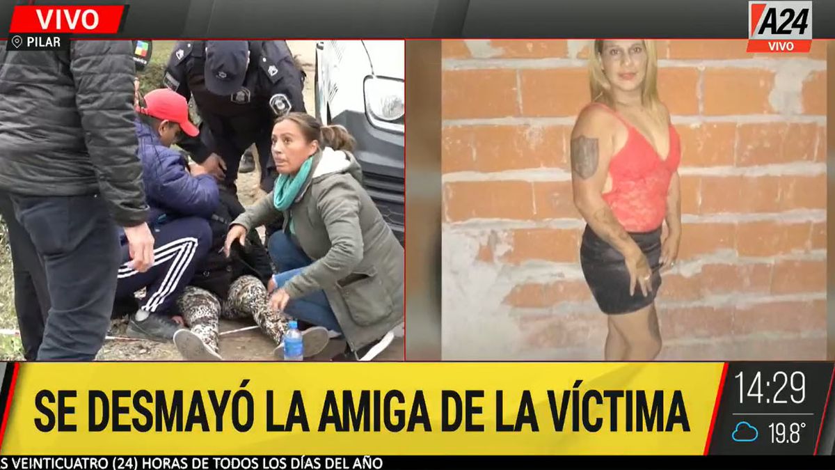 Video: se desmayó en vivo la amiga de Raquel, víctima del femicidio en Pilar