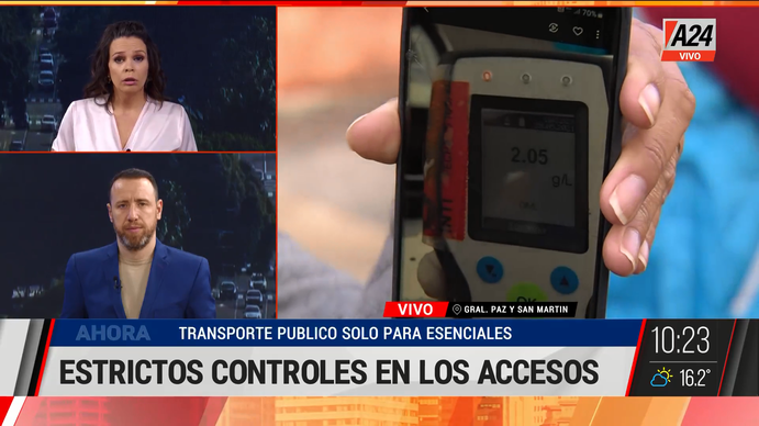 En un retén un conductor tenía 2,05 de alcohol en sangre
