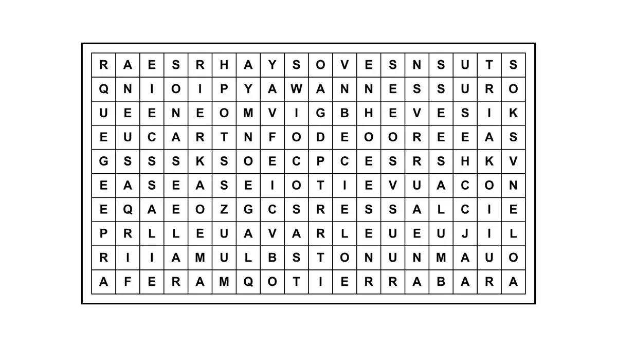 Encontrá la frase escondida en una sopa de letras con una cita célebre oculta