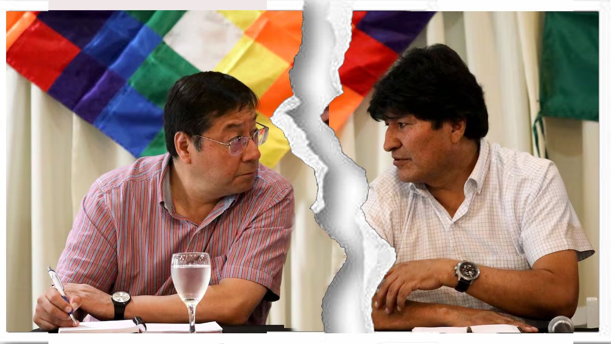 Corticircuito total entre Evo Morales y Lusi Arce. Ambós quieren ganar las elecciones presidenciales de 2025 (foto: A24.com)