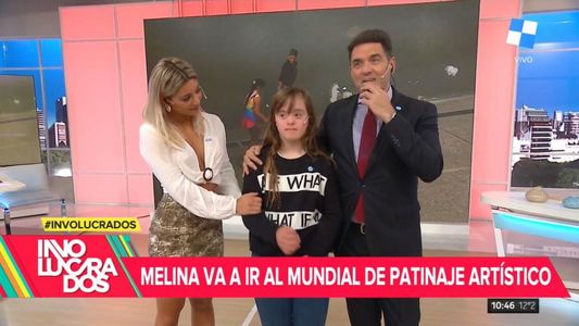 La emoción de Mariano Iúdica al cumplir el sueño de Melina de competir en el mundial de patín