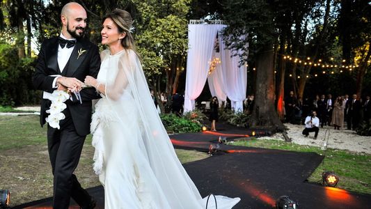 Abel Pintos y Mora Calabrese festejan su casamiento con una fiesta íntima