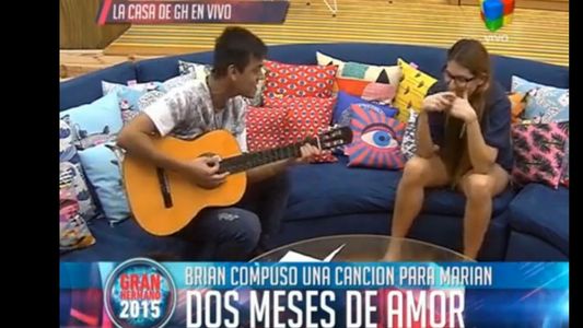 “Gran Hermano 2015”: La particular cumbia que Brian le compuso a Marian por los dos meses de amor