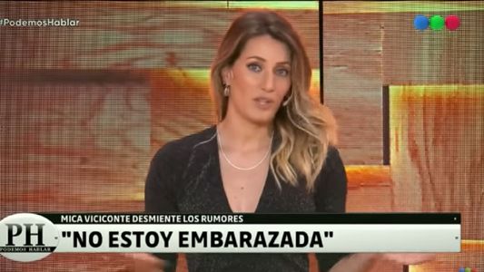Mica Viciconte sobre el rumor de embarazo: No estoy ni en el primer mes, ni en el segundo ni nada