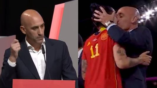Sorpresivo: Rubiales no renuncia y dio una polémica explicación sobre el beso a la jugadora