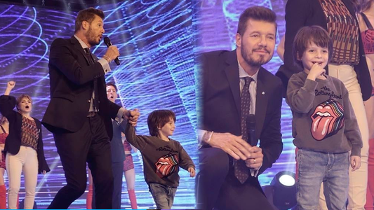 Marcelo Tinelli abrió su programa por primera vez con su hijo Lolo