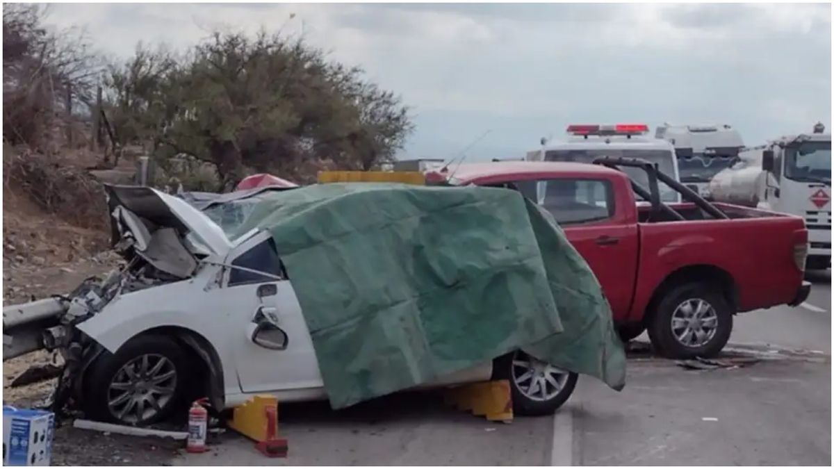 Según las autoridades, se trató de un fuerte impacto a gran velocidad |Foto: Los Andes Online