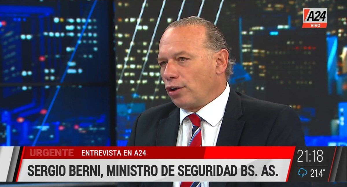 Sergio Berni con Luis Novaresio