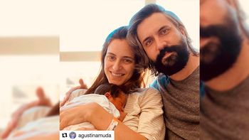 Agustina Muda fue mamá por segunda vez: Nos explota el corazón de amor