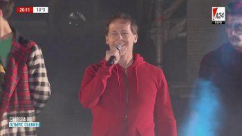 Matías Martin, conductor oficial de la fiesta en la 9 de Julio