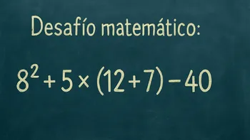 Desafío matemático: ¿en cuánto tiempo lo podés resolver?