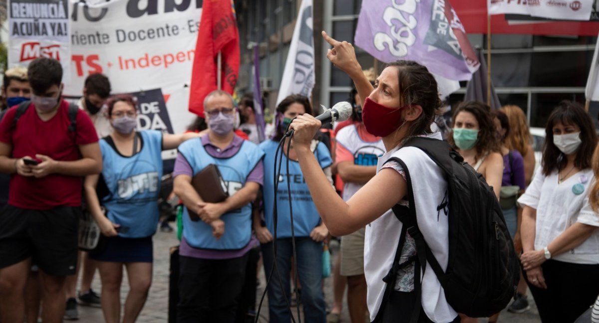 Gremios docentes anuncian paro en la ciudad de Buenos Aires.