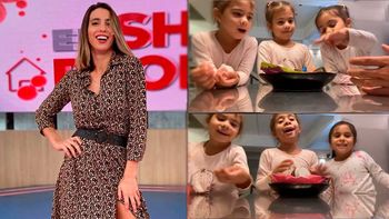 Cinthia Fernández puso a prueba a sus tres hijas y la sorprendieron con sus increíbles reacciones
