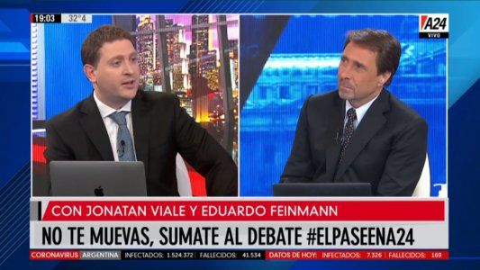 El Pase en A24 entre Jonatan Viale y Eduardo Feinmann: interna en el Frente de Todos y la polémica por la autorización de la vacuna rusa