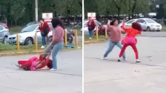 Video viral: escándalo amoroso con dos mujeres que se pelearon por un colectivero