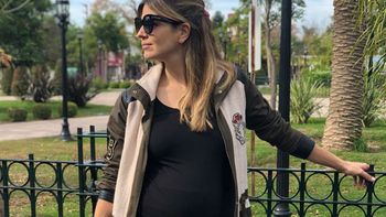 Marcela Kloosterboer mostró su panza en la semana 40 de embarazo