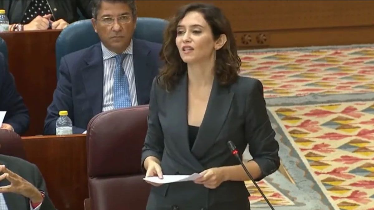 Isabel Díaz Ayuso criticó al gobierno español con una dura comparación con el populismo fiscal del peronismo (Foto: Captura de TV)