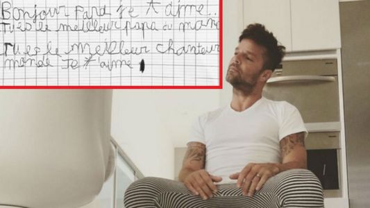 Conmovedora carta del hijo del hijo de Ricky Martin: Eres el mejor papá del mundo