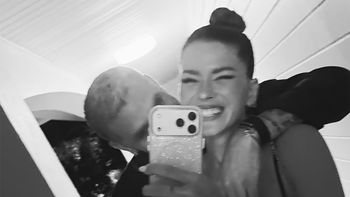 Tras festejar el gol de Mauro Icardi, la China Suárez mostró su noche más romántica: Celebrando