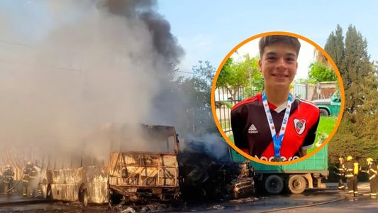 Choque entre un micro y un camión en Mendoza: murió el joven que tenía el 90% del cuerpo quemado