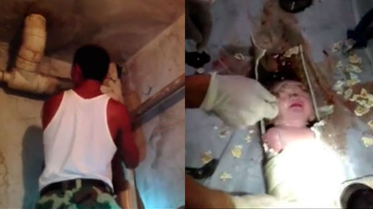 Escucharon a un bebé llorando dentro de los caños y descubrieron los peor: lo habían tirado al inodoro