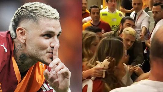El video del escándalo de Mauro Icardi y la China Suárez en Turquía: tumulto, empujones y cabezazo