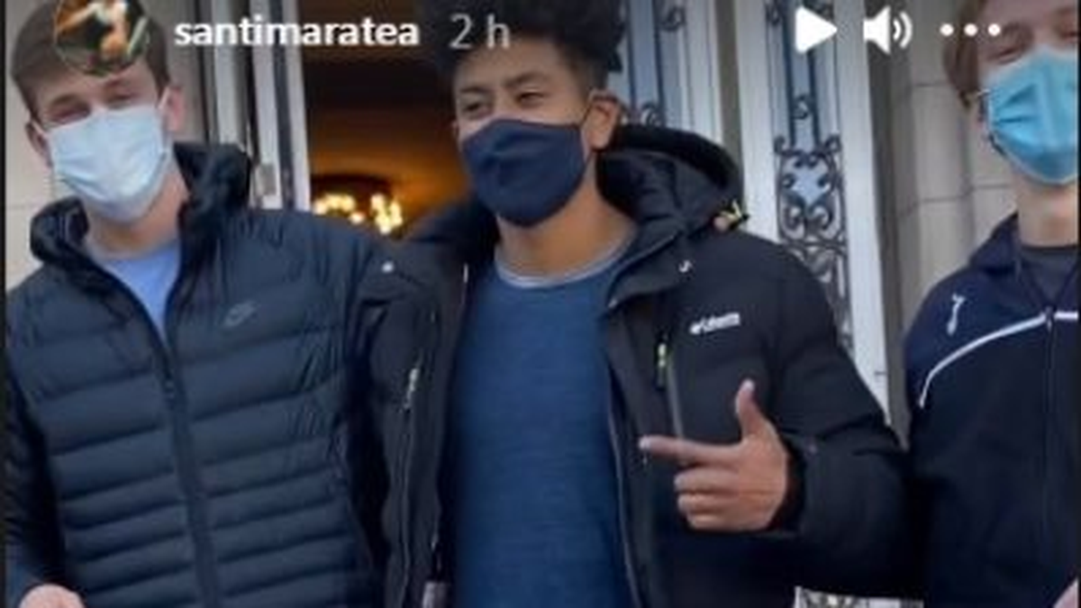 El agradecimiento de los atletas a Santiago Maratea