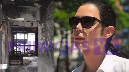 Imágenes impactantes: así quedó el departamento de Felipe Pettinato tras el incendio