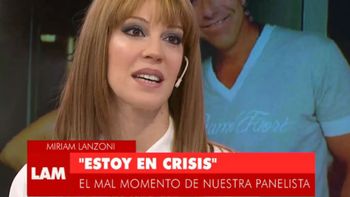 Miriam Lanzoni contó su drama al aire y se quebró