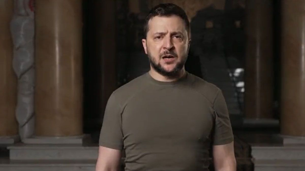 Volodimir Zelenski condenó como una 