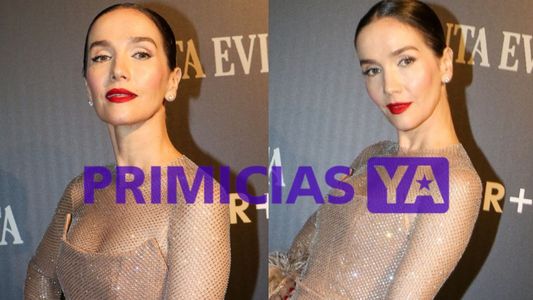 El impactante look de Natalia Oreiro en la avant premiere de la serie Santa Evita