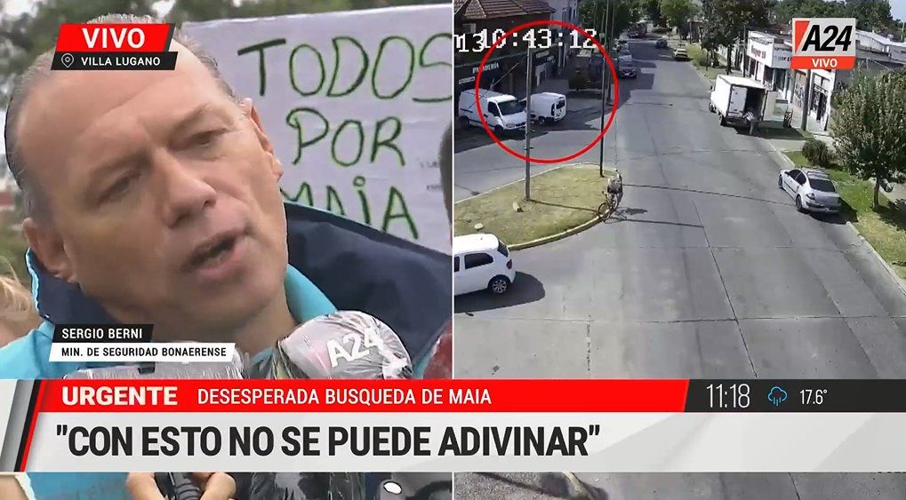 Sergio Berni visitó a la familia de Maia