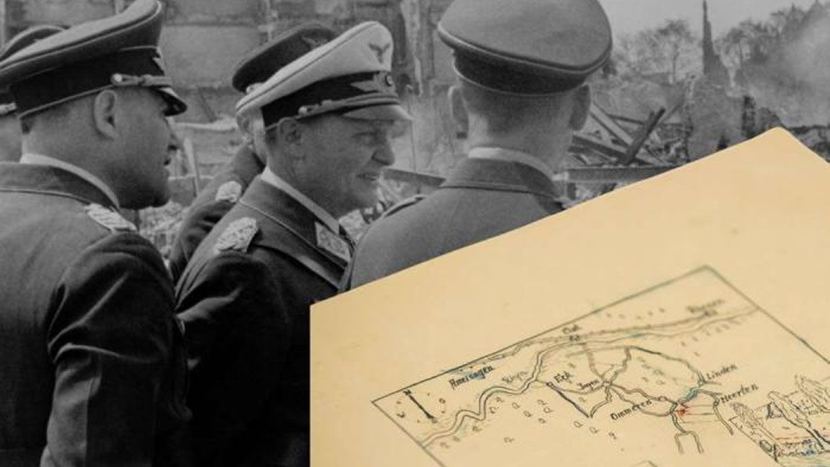 Un mapa con un supuesto tesoro de los nazis
