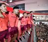 Jugadores de River se sumaron al banderazo de los hinchas en el Monumental a horas del partido contra Mineiro