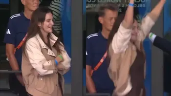 El emocionante festejo de Luciana Aymar desde la tribuna tras la consagración de Las Leonas en el Mundial