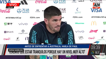 Rodrigo de Paul, durante la conferencia de este viernes (Foto: captura de video). Rodrigo de Paul, durante la conferencia de este viernes (Foto: captura de video).