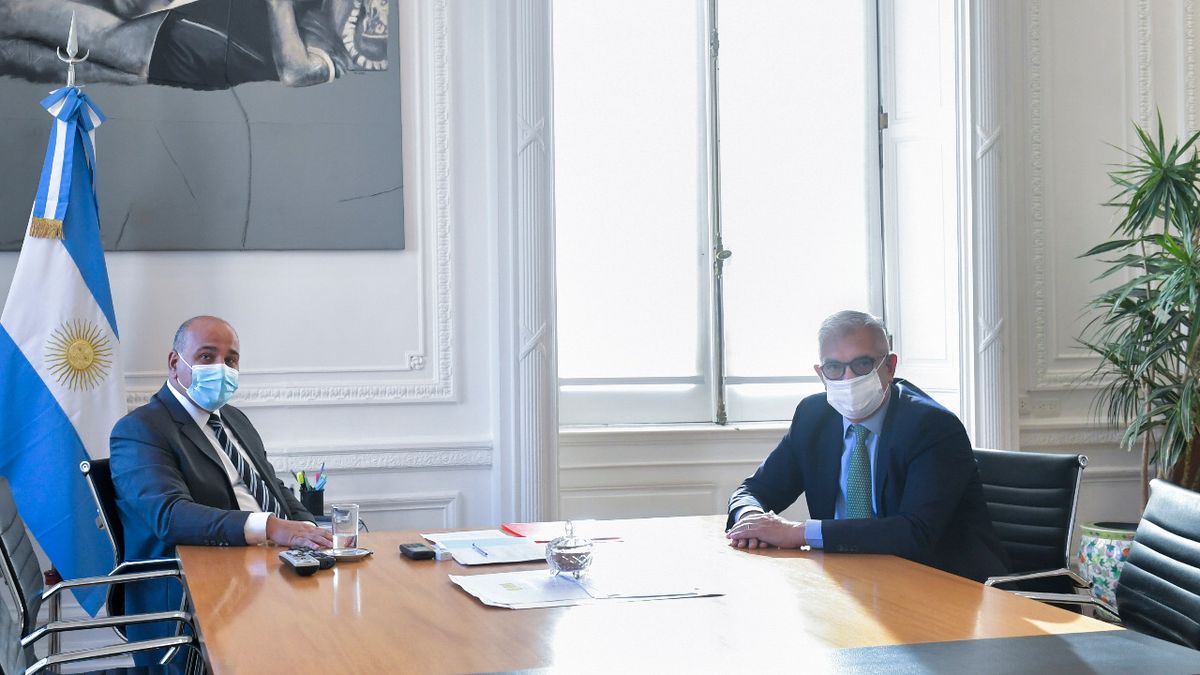El campo sufre por la ola de calor; el encuentro entre el ministro y el Jefe de Gabinete. (Foto: Prensa MAGyP)