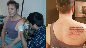 Guido Süller: Hace cinco años que tenía pensado tatuarme esa frase