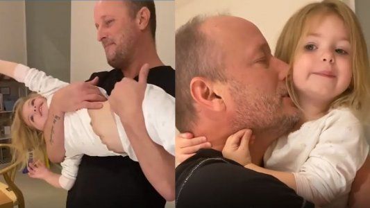 El tierno y muy cómplice reencuentro de Martín Insaurralde con su hija Chloé