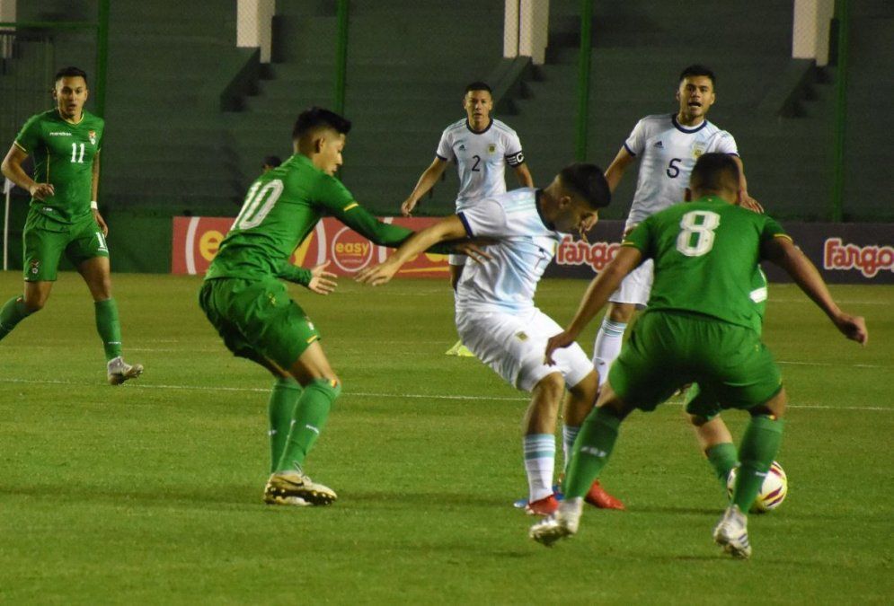 La Selección Sub 23 goleó 5-0 a Bolivia en un amistoso preparatorio para el Preolímpico de Colombia
