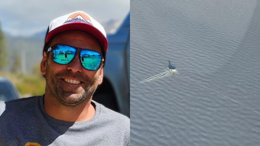 Rescataron al piloto que aterrizó de emergencia en una laguna congelada en Chubut